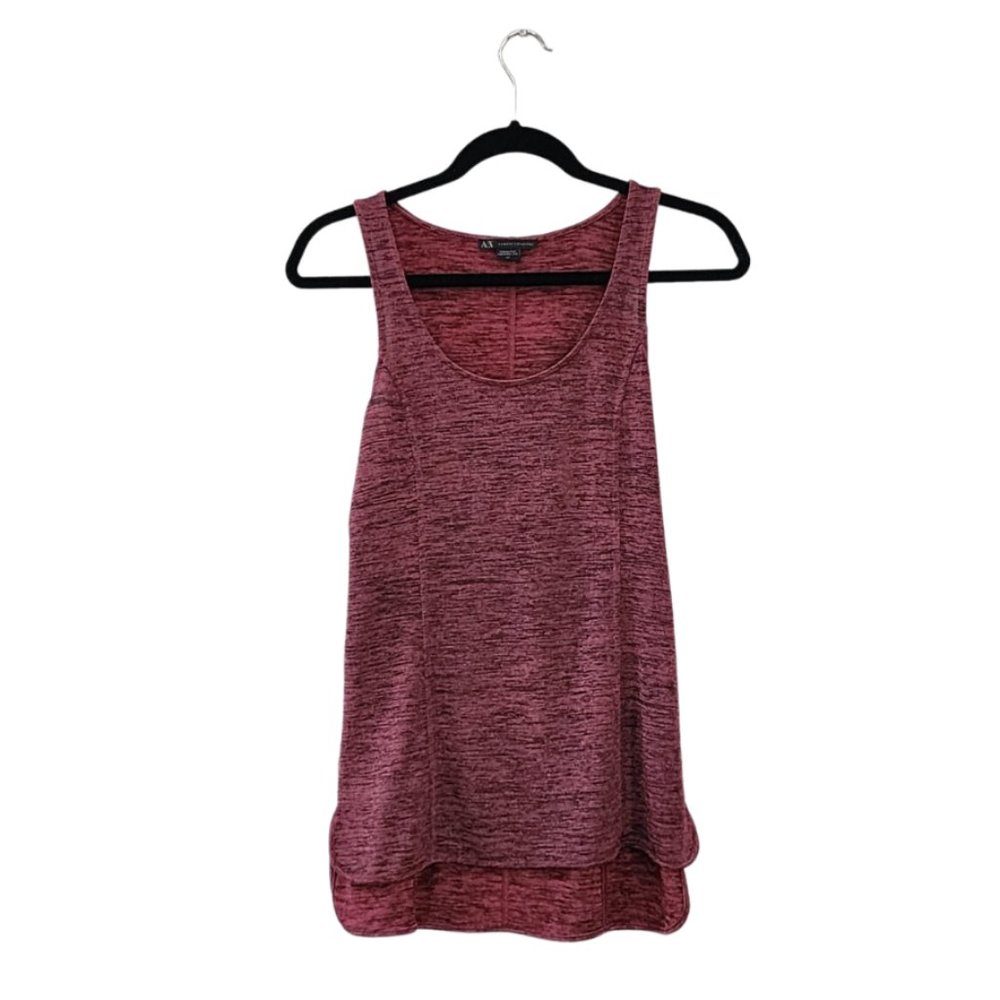 Armani Exchange S Active Tank Heather Pink and Grey